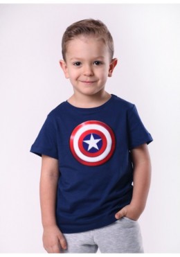 Vidoli синяя футболка для мальчика Капитан Америка 19360